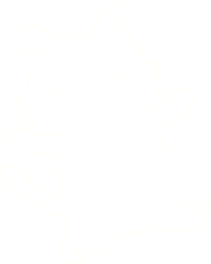 Dans eden Kedi Tebeşiri Bir insan tarafından çizilmiş