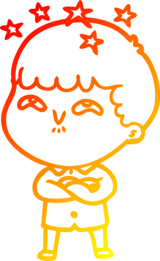 İnsan tarafından çizilmiş bir çizgi film karakteri.