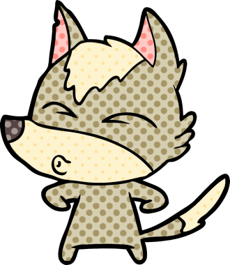 Bir insan tarafından çizilmiş bir kurt düdüğü.