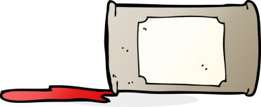 Bir insan tarafından çizilmiş bir çizgi film.