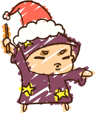 Bir insan tarafından çizilen Şenlikli Sihirbaz Tebeşiri