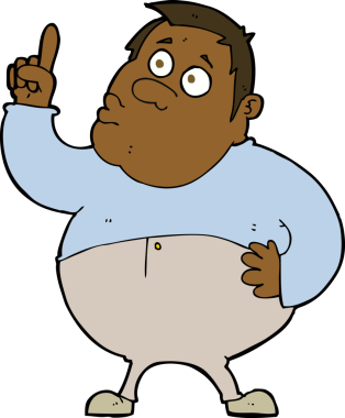 Çizgi filmci bir insan tarafından çizilmiş sorular soruyor.