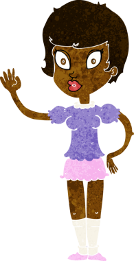 Bir insan tarafından çizilmiş güzel bir kız.