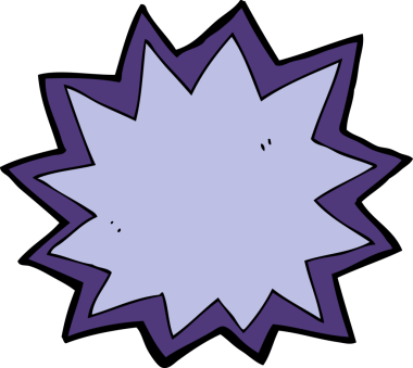 bir insan tarafından çizilen çizgi film patlaması