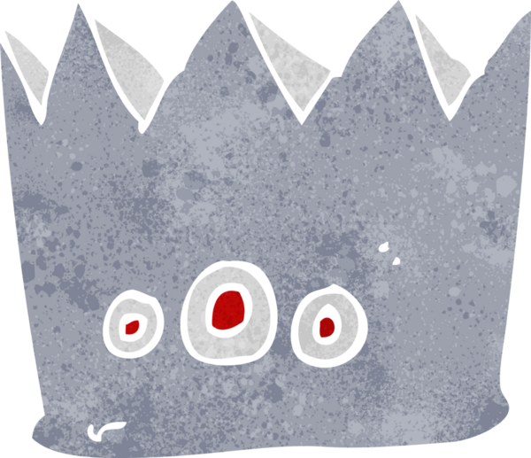 Bir insan tarafından çizilmiş karikatür tacı