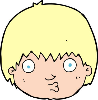 Bir insan tarafından çizilmiş meraklı bir çocuk.