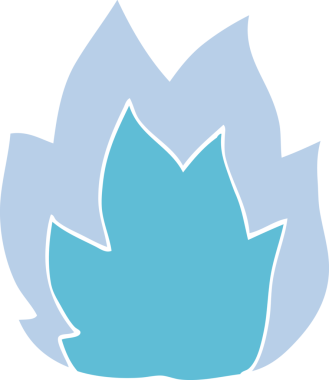 Bir insan tarafından çizilmiş çizgi film karalama patlaması alevi