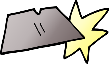 Bir insan tarafından çizilmiş iş bıçağı çizimleri.