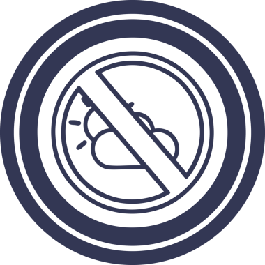 Bir insan tarafından çizilmiş hava durumu dairesel simgesi yok