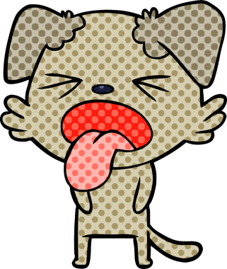 Bir insan tarafından çizilmiş iğrenç bir çizgi film.