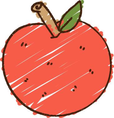 Bir insan tarafından çizilen Elma Tebeşiri