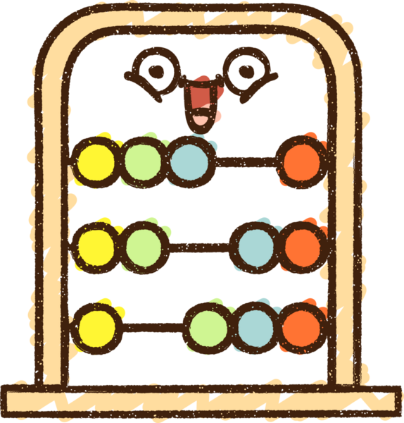 Bir insan tarafından çizilen Abaküs Tebeşiri