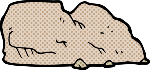 bir insan tarafından çizilmiş karikatür taşı