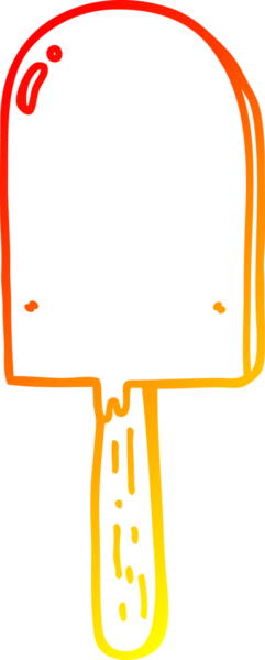 Bir insan tarafından çizilmiş bir lolipopun sıcak çizgi çizimi