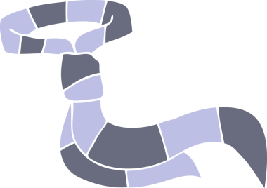 Bir insan tarafından çizilmiş karikatür ofis kravatı.