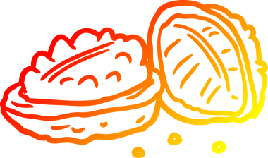 Bir insan tarafından çizilmiş ceviz çizgisi.