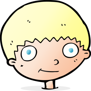 Bir insan tarafından çizilmiş mutlu çocuk çizgi filmi.