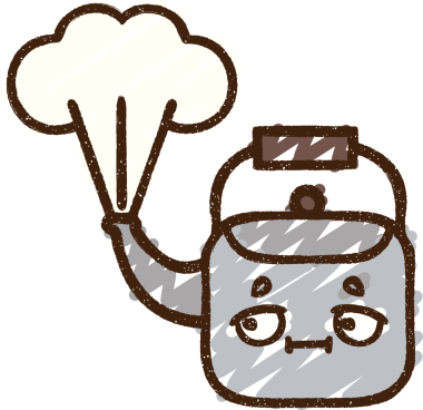 Bir insan tarafından çizilen Çay Kazanı Tebeşiri