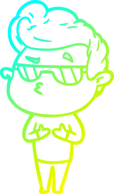 Bir insan tarafından çizilmiş karikatür karikatürü.