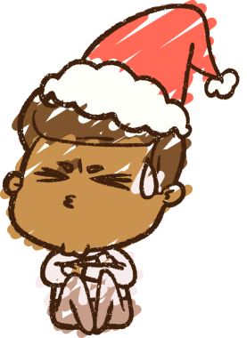 Bir insan tarafından çizilen Noel Adam Tebeşiri