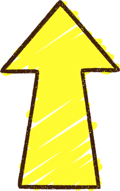 Bir insan tarafından çizilen ok tebeşiri işaretleniyor