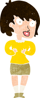 Çizgi filmdeki kadın 