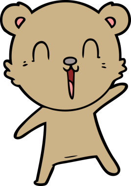 Bir insan tarafından çizilmiş bir çizgi film karakteri.