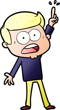 Bir insan tarafından çizilmiş bir karikatür.