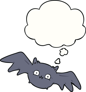 Bir insan tarafından çizilmiş düşünce baloncuklu cadılar bayramı sopası.