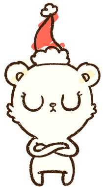 Bir insan tarafından çizilmiş Noel Ayısı Tebeşiri