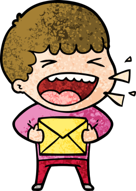 Bir insan tarafından çizilmiş gülen adam.