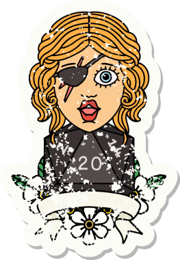 Retro Dövme Tarzı Bir insan tarafından çizilmiş 20 zarlı düzenbaz insan