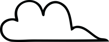 Bir insan tarafından çizilmiş bir fırtına bulutu çizimi