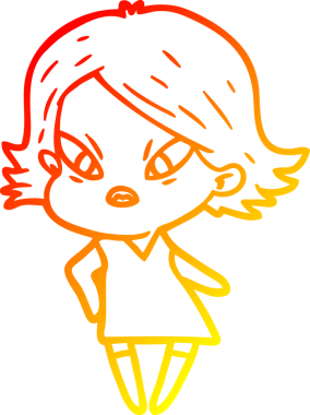 Bir çizgi film karakteri, bir insan tarafından çizilmiş...