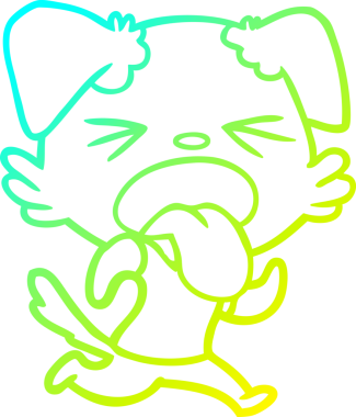 Bir insan tarafından çizilmiş iğrenç bir çizgi film çizimi.