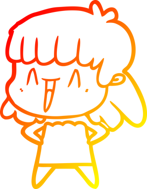 Bir insan tarafından çizilmiş bir karikatür kadın çizimi