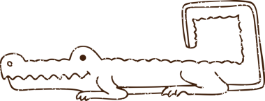 Bir insan tarafından çizilmiş Timsah Kömürü