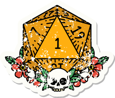 Doğal bir zarın grunge sticker 'ı bir insan tarafından çizilmiş çiçek elementleriyle yuvarlanıyor.