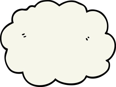 bir insan tarafından çizilmiş karikatür bulutu