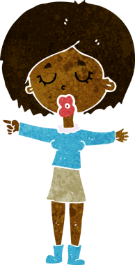 Bir insan tarafından çizilmiş bir karikatür.