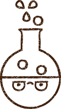 Bilim Deneyi Kömür Çizimi Bir insan tarafından çizildi