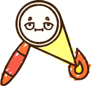 Bir insan tarafından çizilen Büyüteç Tebeşir Çizimi