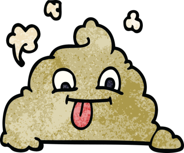 Bir insan tarafından çizilmiş karikatür kakası.