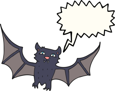 Bir insan tarafından çizilmiş serbest konuşma balonu karikatürü cadılar bayramı sopası