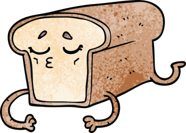 Bir insan tarafından çizilmiş bir ekmek karalaması.