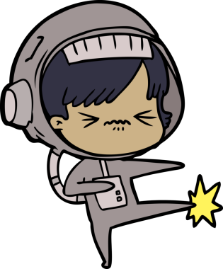 Kızgın çizgi film kızı bir insan tarafından çizilmiş ayak parmağı.