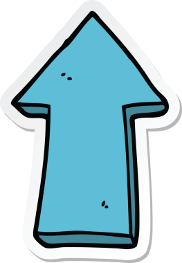 Bir insan tarafından çizilmiş çizgi film okunun çıkartması