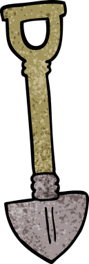 bir insan tarafından çizilmiş karalama küreği