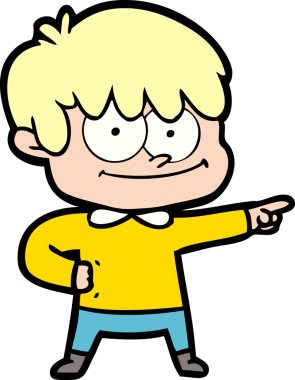 Bir insan tarafından çizilmiş mutlu çizgi film adamı.