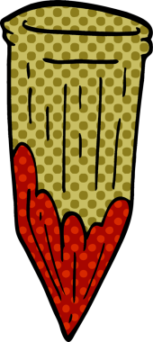 Bir insan tarafından çizilmiş karalama vampir kazığı.